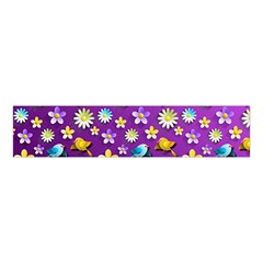 Default Floral Tissue Curtain Velvet Scrunchie by Sapixe