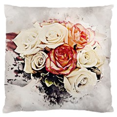 Flowers Background Wallpaper Art Standard Flano Cushion Case (one Side)