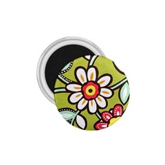 Flowers Fabrics Floral Design 1 75  Magnets by Sapixe