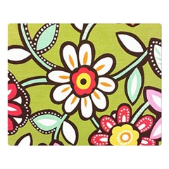 Flowers Fabrics Floral Design Double Sided Flano Blanket (large)  by Sapixe