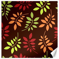 Leaves Foliage Pattern Design Canvas 12  X 12  by Sapixe