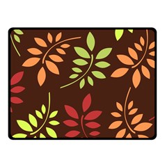 Leaves Foliage Pattern Design Fleece Blanket (small) by Sapixe