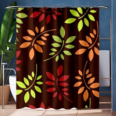 Leaves Foliage Pattern Design Shower Curtain 60  X 72  (medium)  by Sapixe