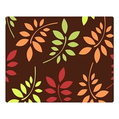 Leaves Foliage Pattern Design Double Sided Flano Blanket (large)  by Sapixe