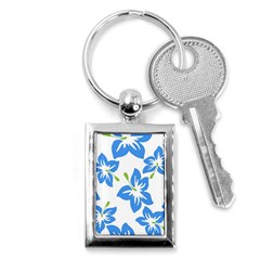 Hibiscus Wallpaper Flowers Floral Key Chains (rectangle)  by Sapixe