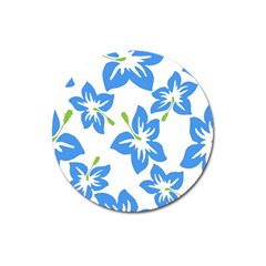 Hibiscus Wallpaper Flowers Floral Magnet 3  (round) by Sapixe