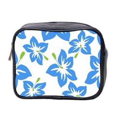 Hibiscus Wallpaper Flowers Floral Mini Toiletries Bag (two Sides) by Sapixe