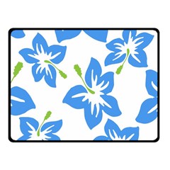 Hibiscus Wallpaper Flowers Floral Fleece Blanket (small) by Sapixe