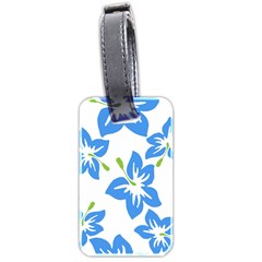 Hibiscus Wallpaper Flowers Floral Luggage Tags (two Sides) by Sapixe