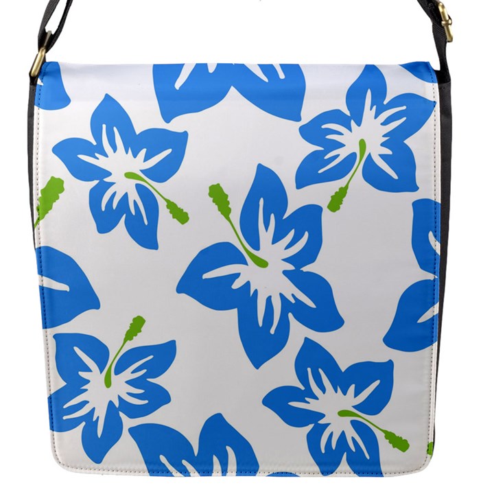 Hibiscus Wallpaper Flowers Floral Flap Closure Messenger Bag (S)