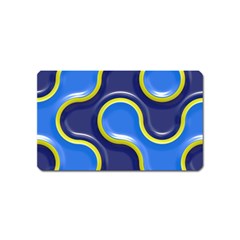 Pattern Curve Design Seamless Magnet (name Card) by Sapixe