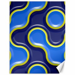 Pattern Curve Design Seamless Canvas 12  X 16  by Sapixe