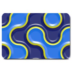 Pattern Curve Design Seamless Large Doormat  by Sapixe