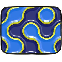 Pattern Curve Design Seamless Fleece Blanket (mini) by Sapixe