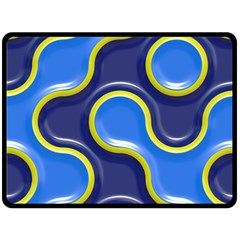 Pattern Curve Design Seamless Fleece Blanket (large)  by Sapixe