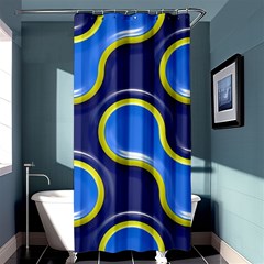 Pattern Curve Design Seamless Shower Curtain 36  X 72  (stall)  by Sapixe