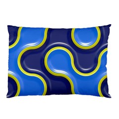 Pattern Curve Design Seamless Pillow Case (two Sides) by Sapixe