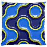 Pattern Curve Design Seamless Large Cushion Case (Two Sides) Front