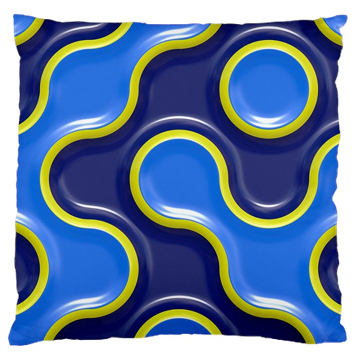 Pattern Curve Design Seamless Large Cushion Case (Two Sides)