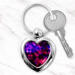 Pattern Seamless Pattern Tile Key Chains (heart)  by Sapixe