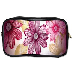 Print Fabric Pattern Texture Toiletries Bag (two Sides) by Sapixe