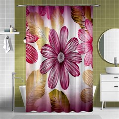 Print Fabric Pattern Texture Shower Curtain 48  X 72  (small)  by Sapixe