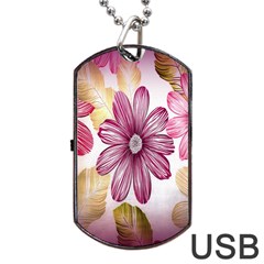 Print Fabric Pattern Texture Dog Tag Usb Flash (one Side) by Sapixe