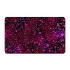 Retro Flower Pattern Design Batik Magnet (rectangular)