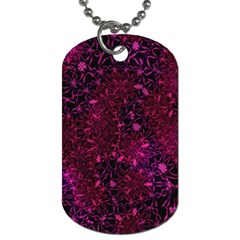 Retro Flower Pattern Design Batik Dog Tag (one Side) by Sapixe