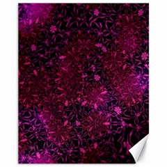 Retro Flower Pattern Design Batik Canvas 11  X 14  by Sapixe