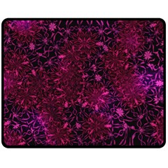 Retro Flower Pattern Design Batik Fleece Blanket (medium)  by Sapixe