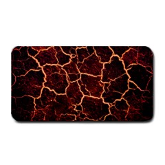 Lava Cracked Background Fire Medium Bar Mats by Sapixe