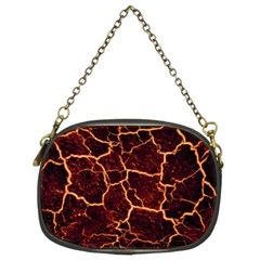 Lava Cracked Background Fire Chain Purse (two Sides) by Sapixe