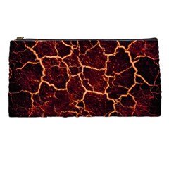 Lava Cracked Background Fire Pencil Cases by Sapixe