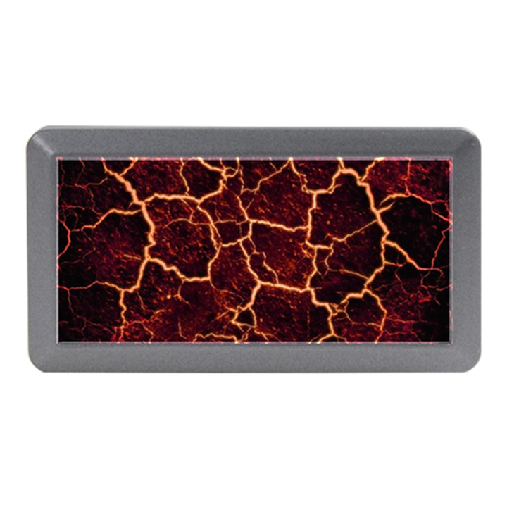 Lava Cracked Background Fire Memory Card Reader (Mini)