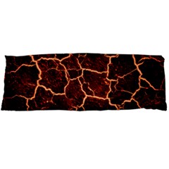 Lava Cracked Background Fire Body Pillow Case Dakimakura (two Sides) by Sapixe