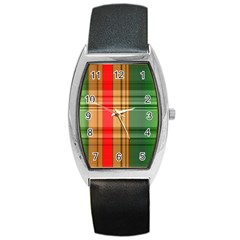 Seamless Pattern Design Tiling Barrel Style Metal Watch by Sapixe