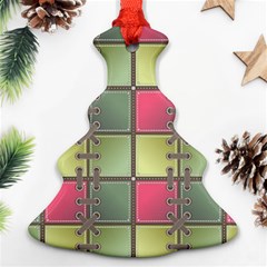 Seamless Pattern Seamless Design Christmas Tree Ornament (two Sides) by Sapixe