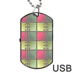 Seamless Pattern Seamless Design Dog Tag Usb Flash (one Side) by Sapixe