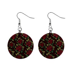 Seamless Tile Background Abstract Mini Button Earrings by Sapixe