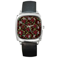 Seamless Tile Background Abstract Square Metal Watch by Sapixe