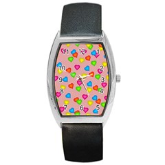 Seamless Tile Background Abstract Barrel Style Metal Watch by Sapixe