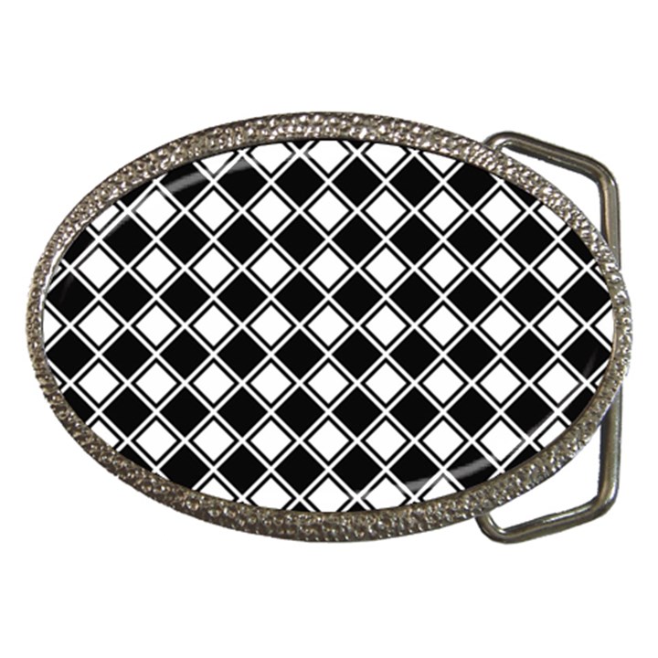 Square Diagonal Pattern Seamless Belt Buckles