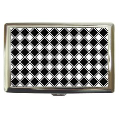 Square Diagonal Pattern Seamless Cigarette Money Case by Sapixe