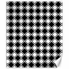 Square Diagonal Pattern Seamless Canvas 8  X 10  by Sapixe