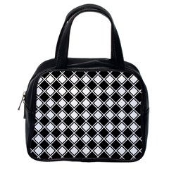 Square Diagonal Pattern Seamless Classic Handbag (one Side) by Sapixe