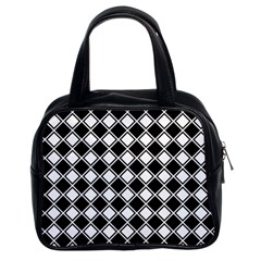 Square Diagonal Pattern Seamless Classic Handbag (two Sides) by Sapixe