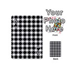 Square Diagonal Pattern Seamless Playing Cards 54 (Mini) Front - Spade2