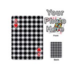 Square Diagonal Pattern Seamless Playing Cards 54 (Mini) Front - Heart2