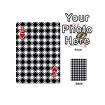 Square Diagonal Pattern Seamless Playing Cards 54 (Mini) Front - Heart3